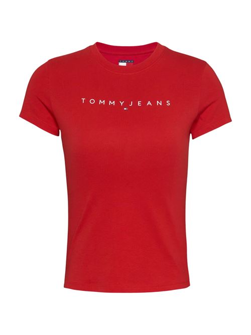 T-shirt slim rosso Tommy Jeans | DW0DW18398XME